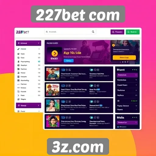 Análise da interface do usuário do site 227bet